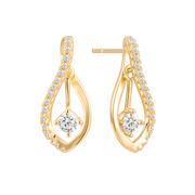 Sølvforgyldt ørestikker F10262010