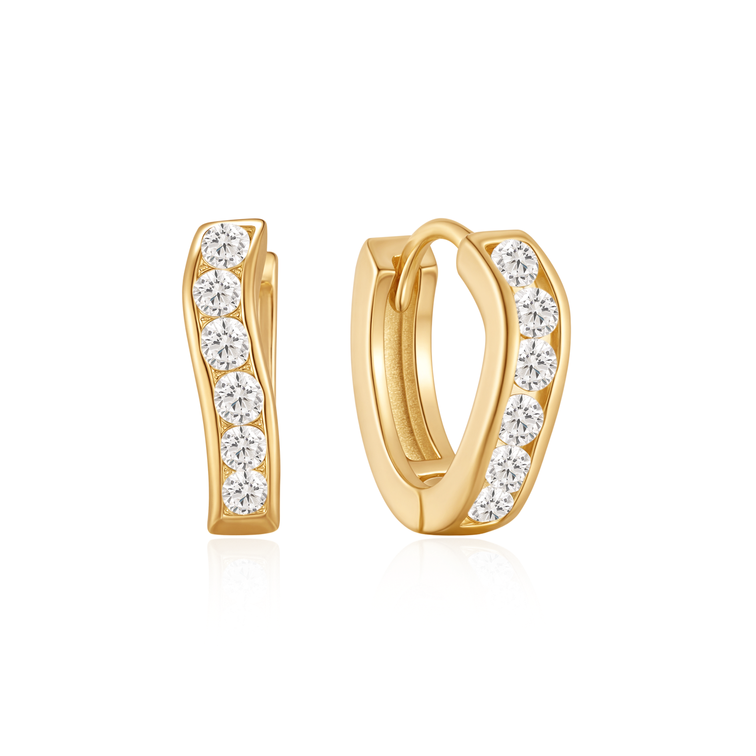 Sølvforgyldt creoler F10262531