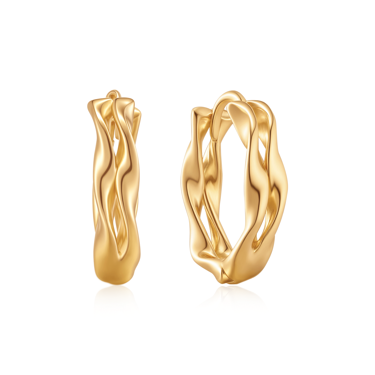 Sølvforgyldt creoler F10262532