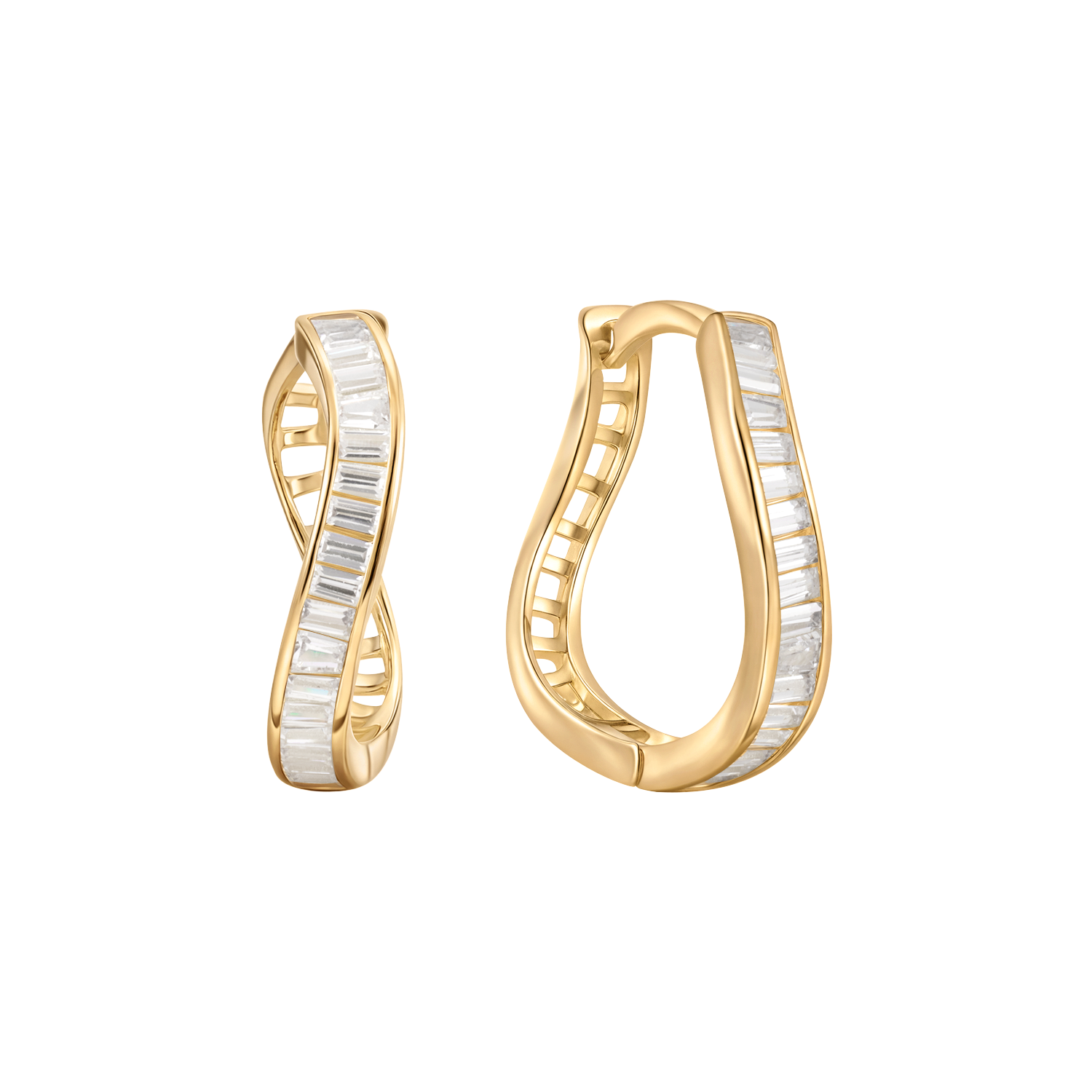 Sølvforgyldt creoler F10262538