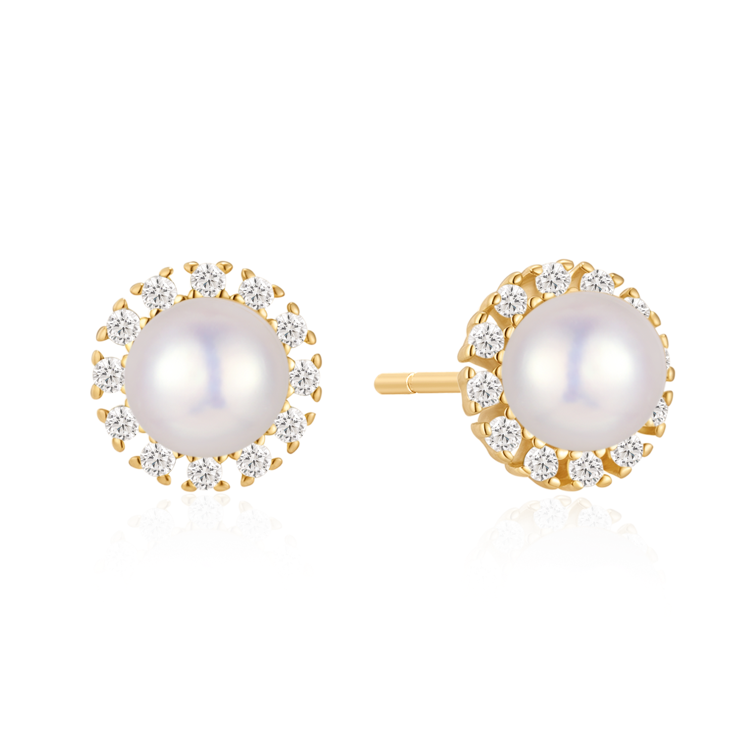 Sølvforgyldt ørestikker F10262553