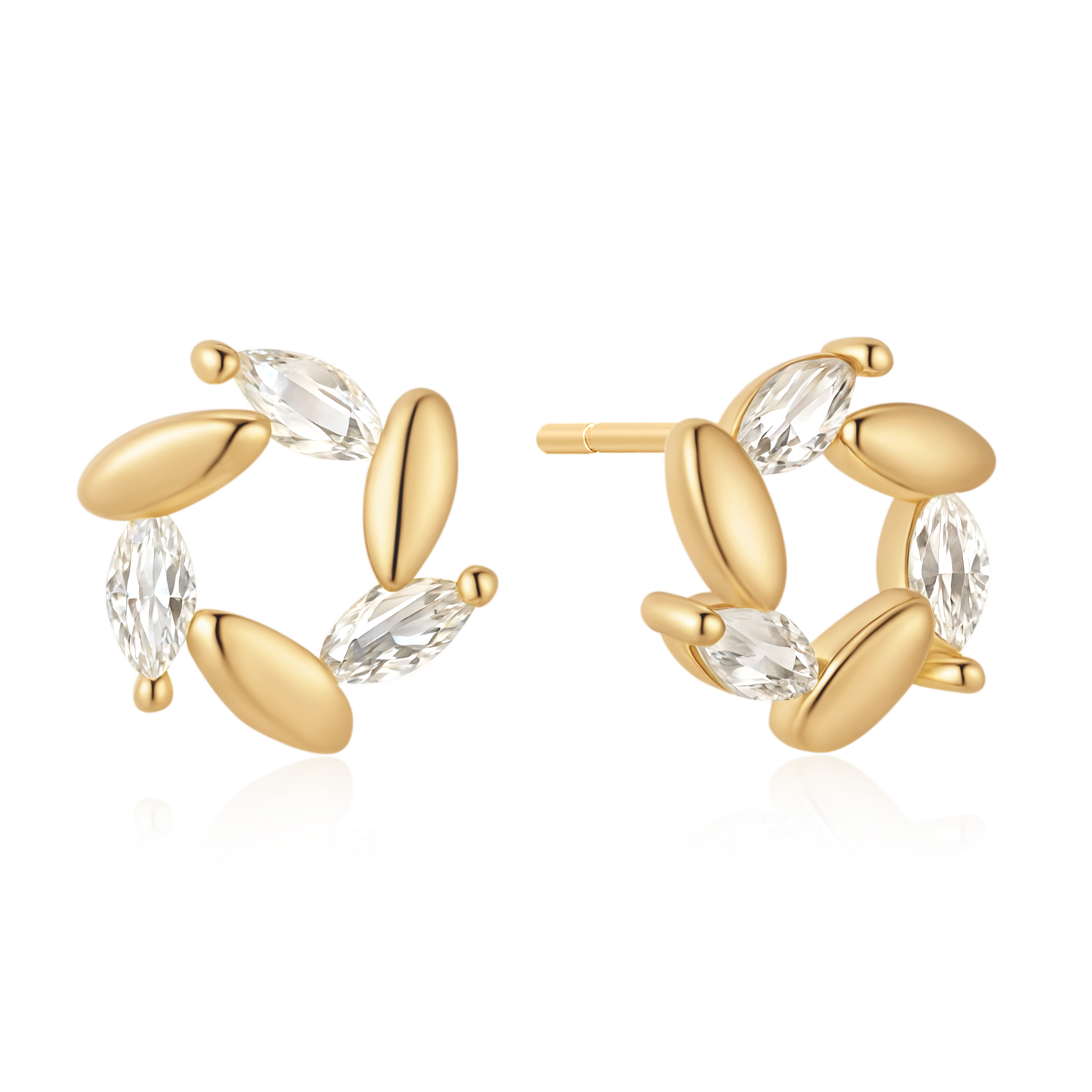 Sølvforgyldt ørestikker F10262559