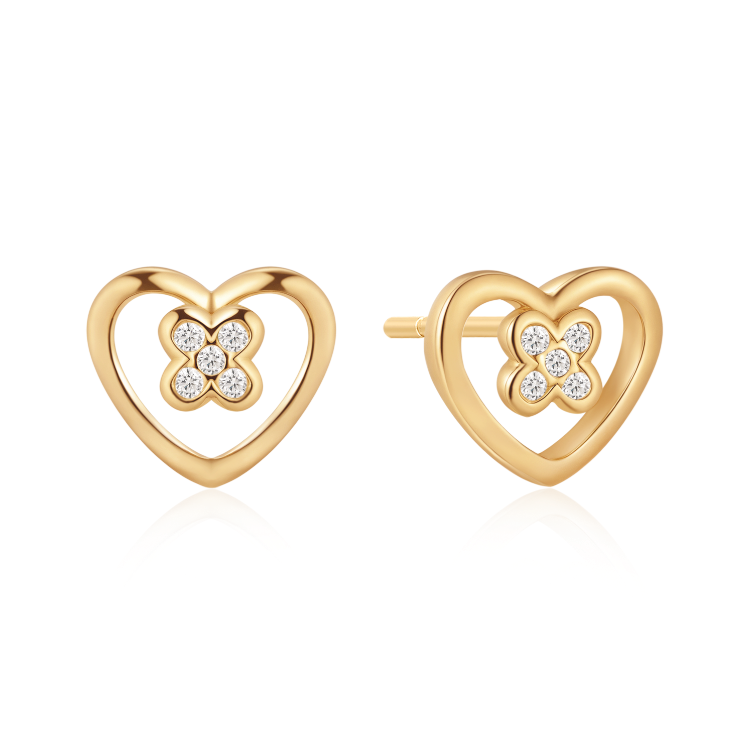 Sølvforgyldt ørestikker F10262669