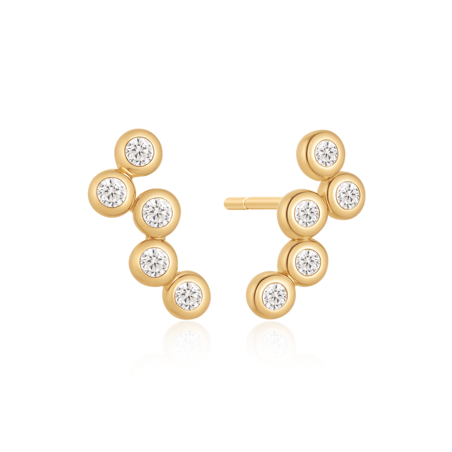 Sølvforgyldt ørestikker F10262770