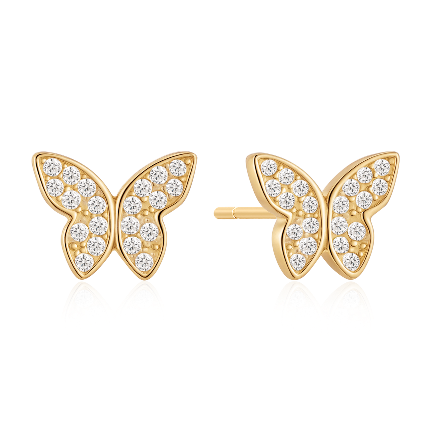 Sølvforgyldt ørestikker F10262771