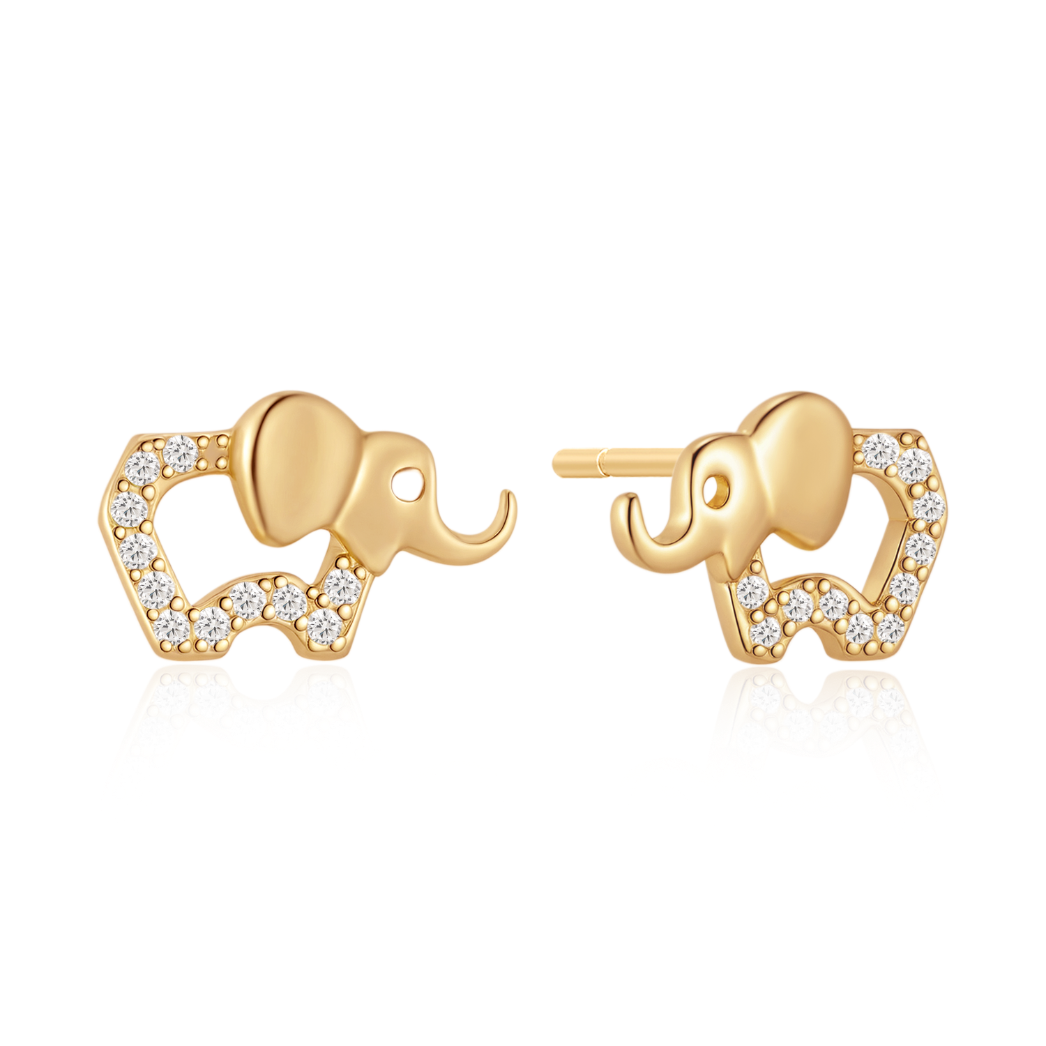 Sølvforgyldt ørestikker F10262775