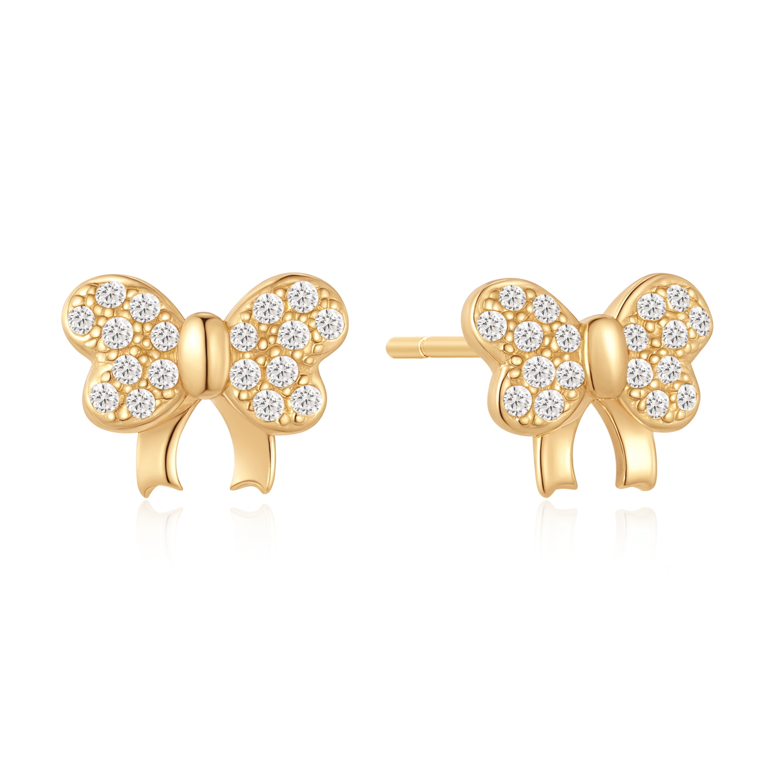 Sølvforgyldt ørestikker F10262778