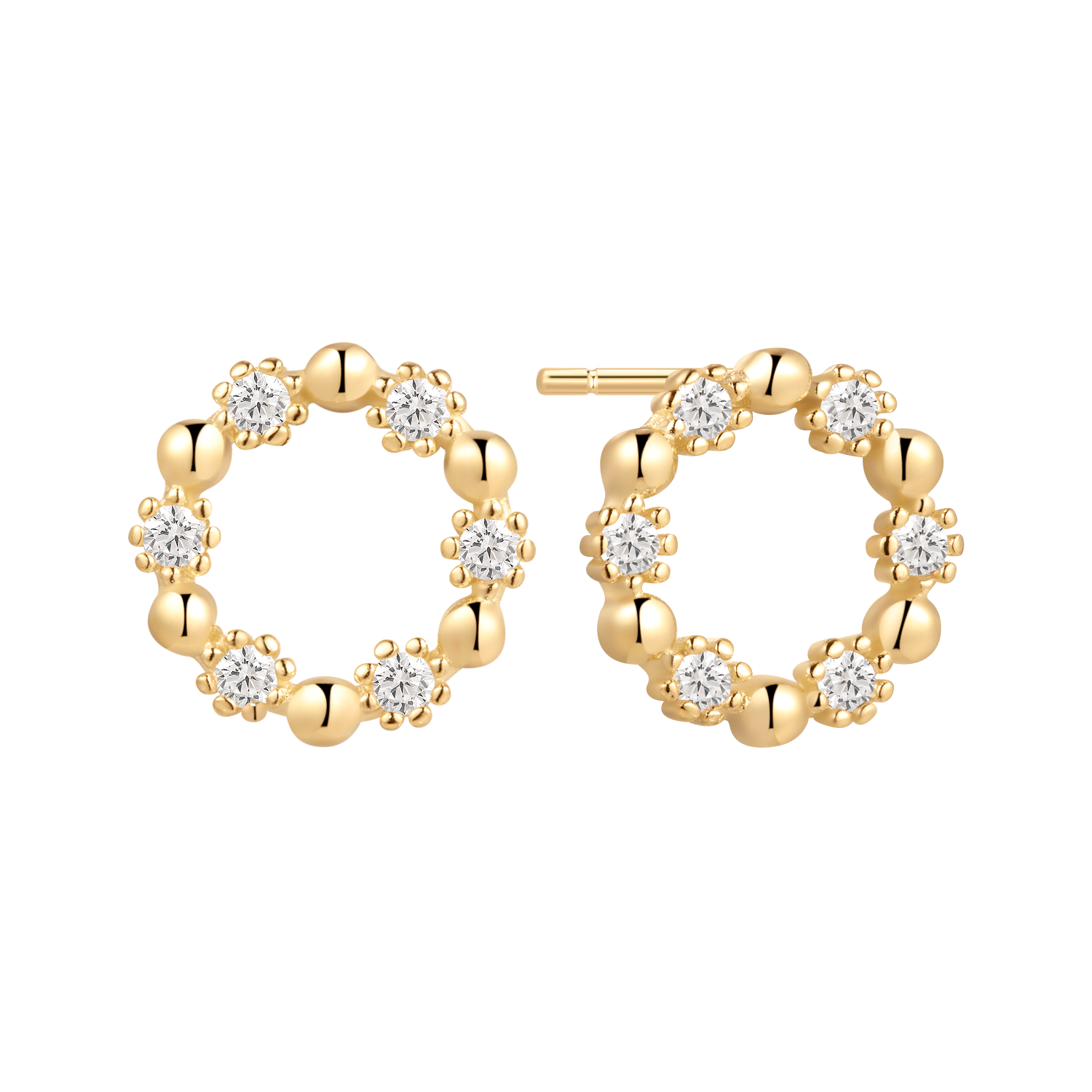 Sølvforgyldt ørestikker F10262888