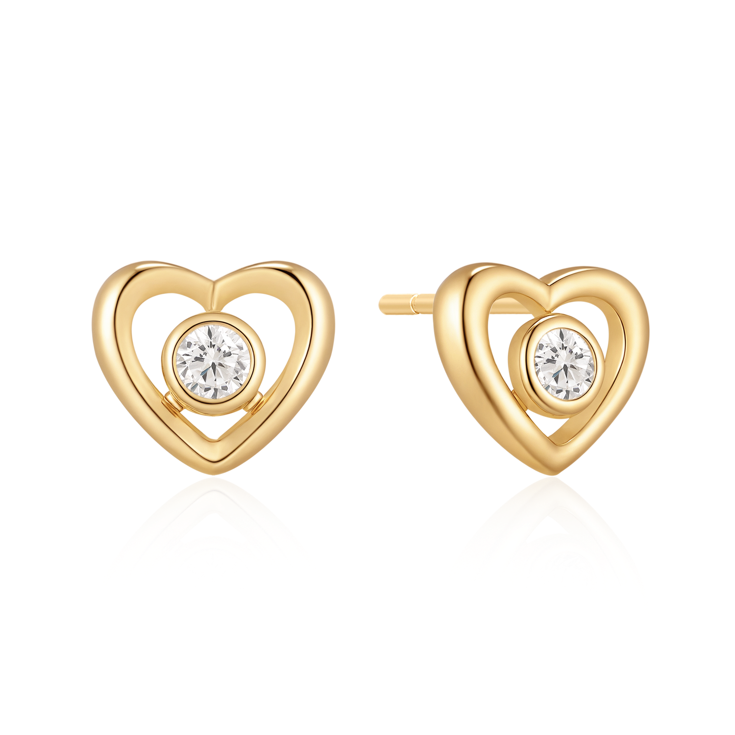 Sølvforgyldt ørestikker F10262998