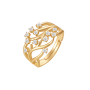 Sølvforgyldt ring F12249309