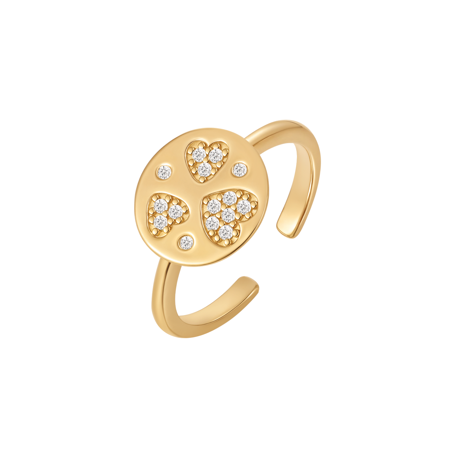 Sølvforgyldt ring F12249310