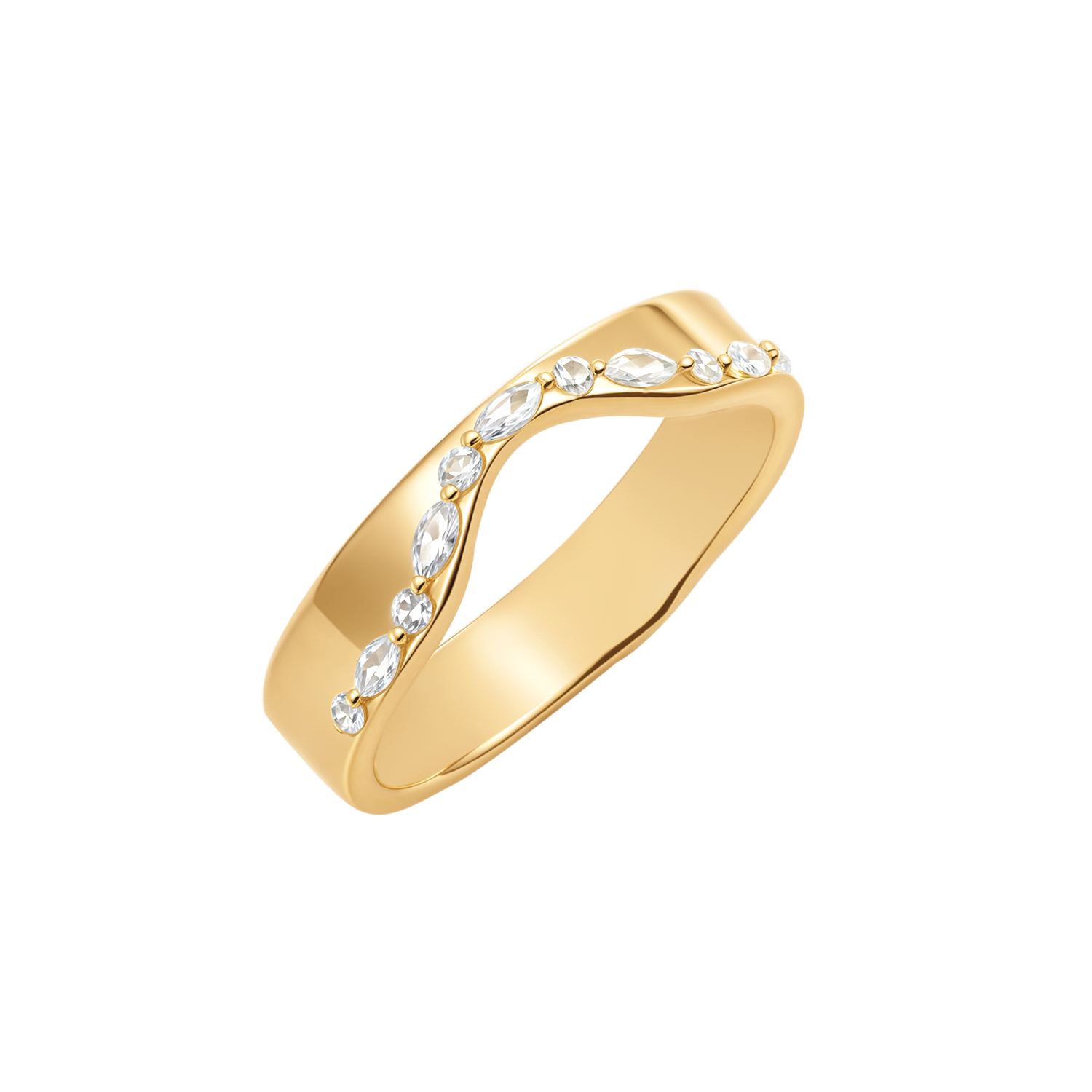 Sølvforgyldt ring F12249317