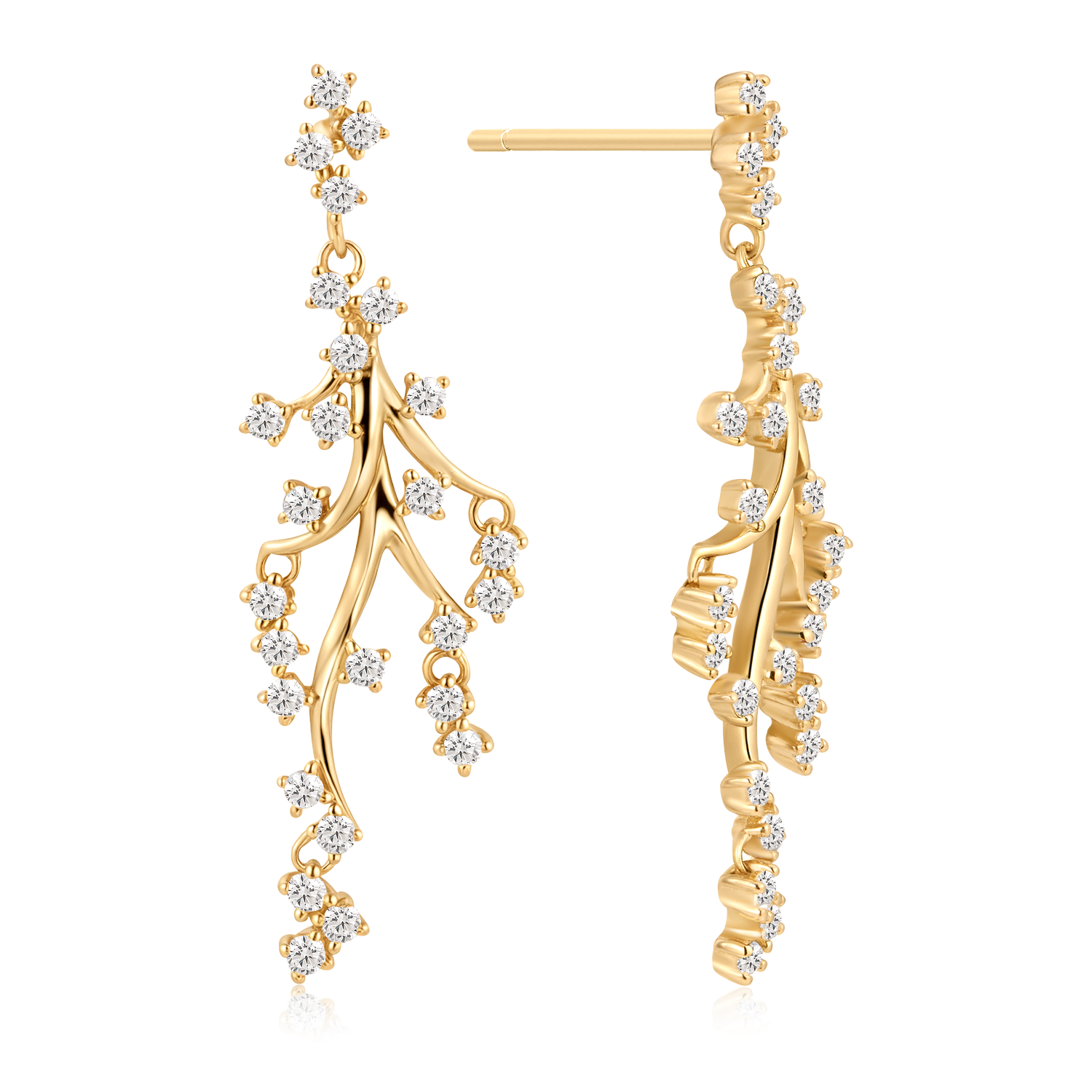 Sølvforgyldt ørehænger F13249309