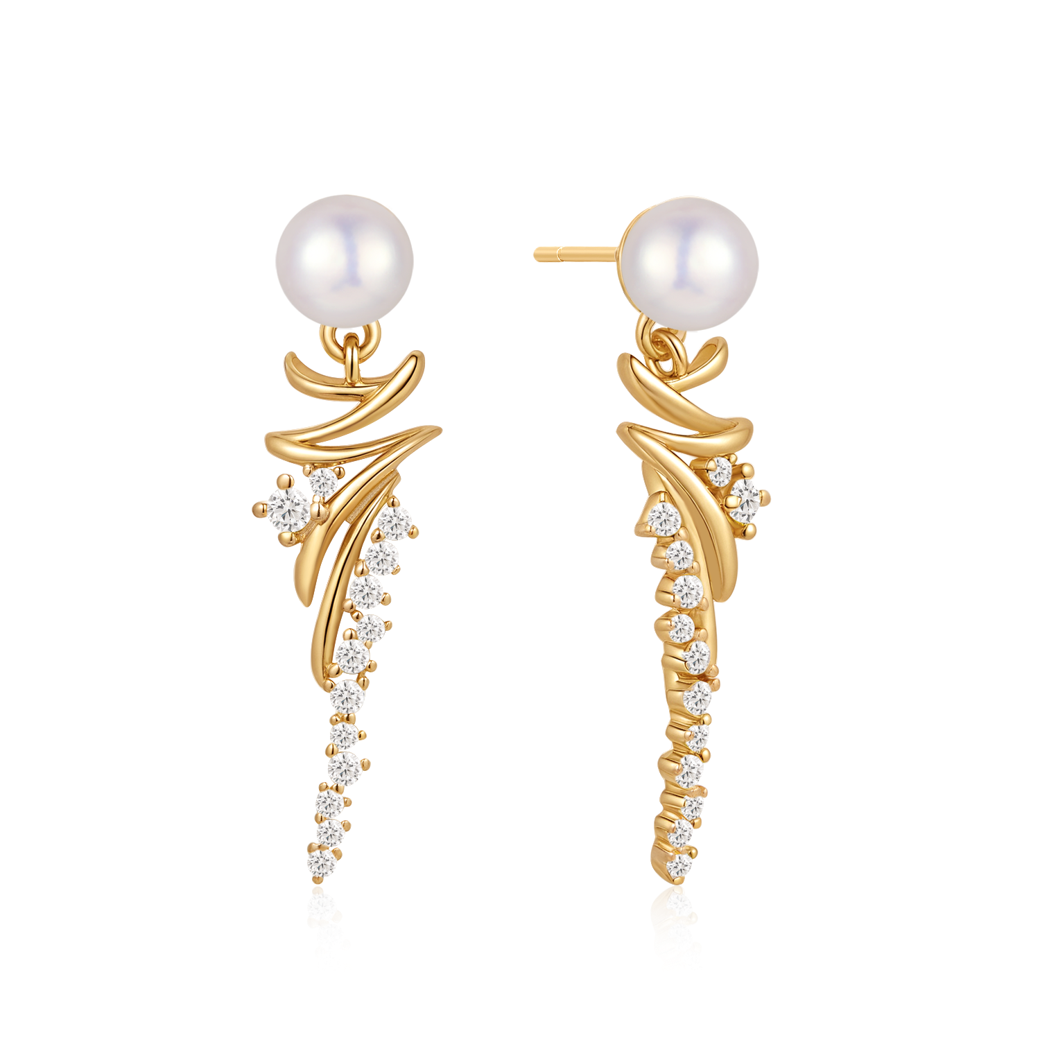 Sølvforgyldt ørehænger F13249322