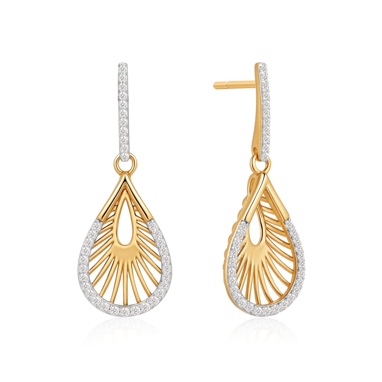 Sølvforgyldt ørehænger F13249323