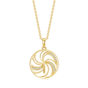 Sølvforgyldt halskæde F16239205