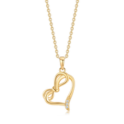 Sølvforgyldt halskæde F16239211