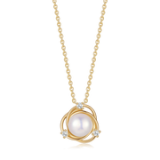 Sølvforgyldt halskæde F16249303