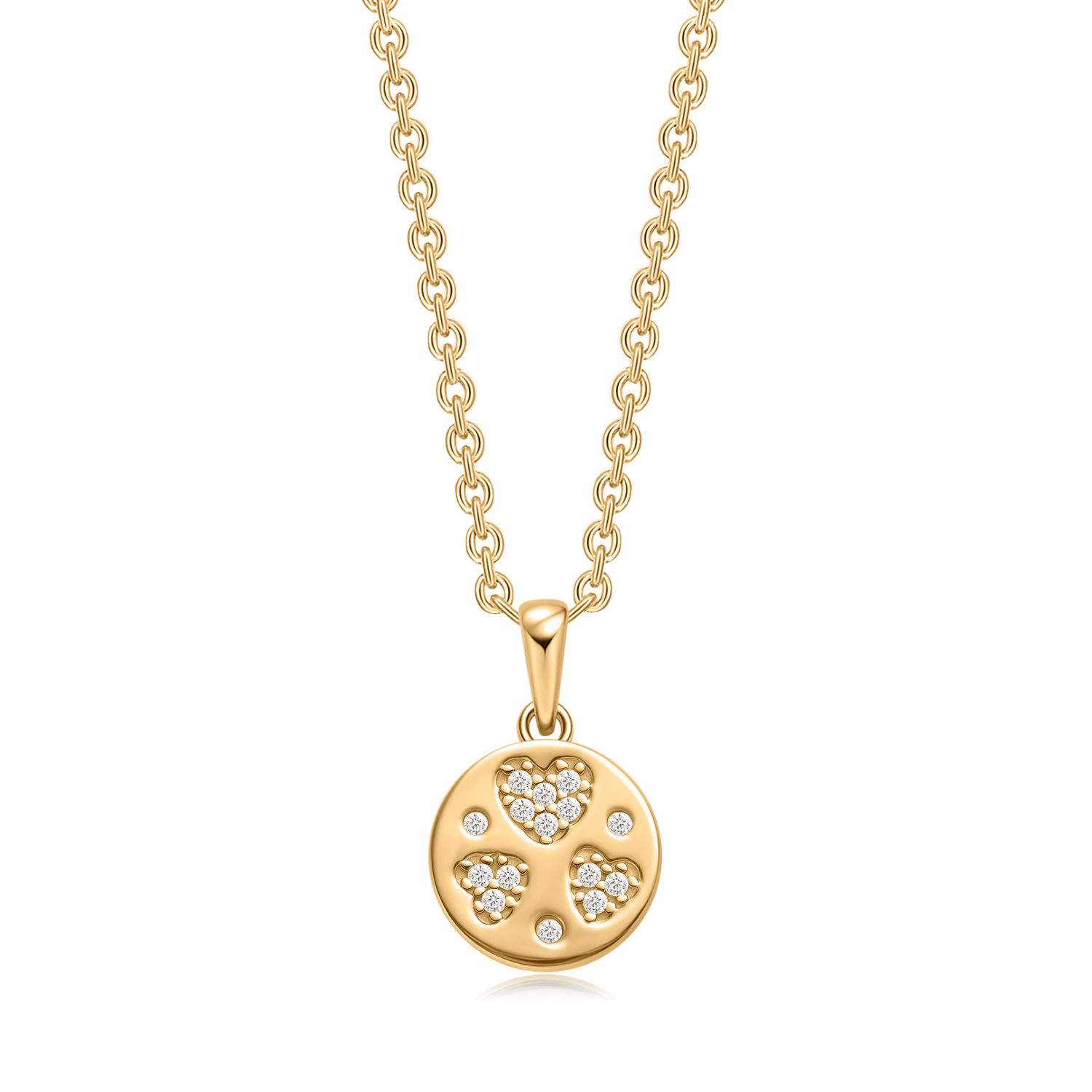 Sølvforgyldt halskæde F16249310