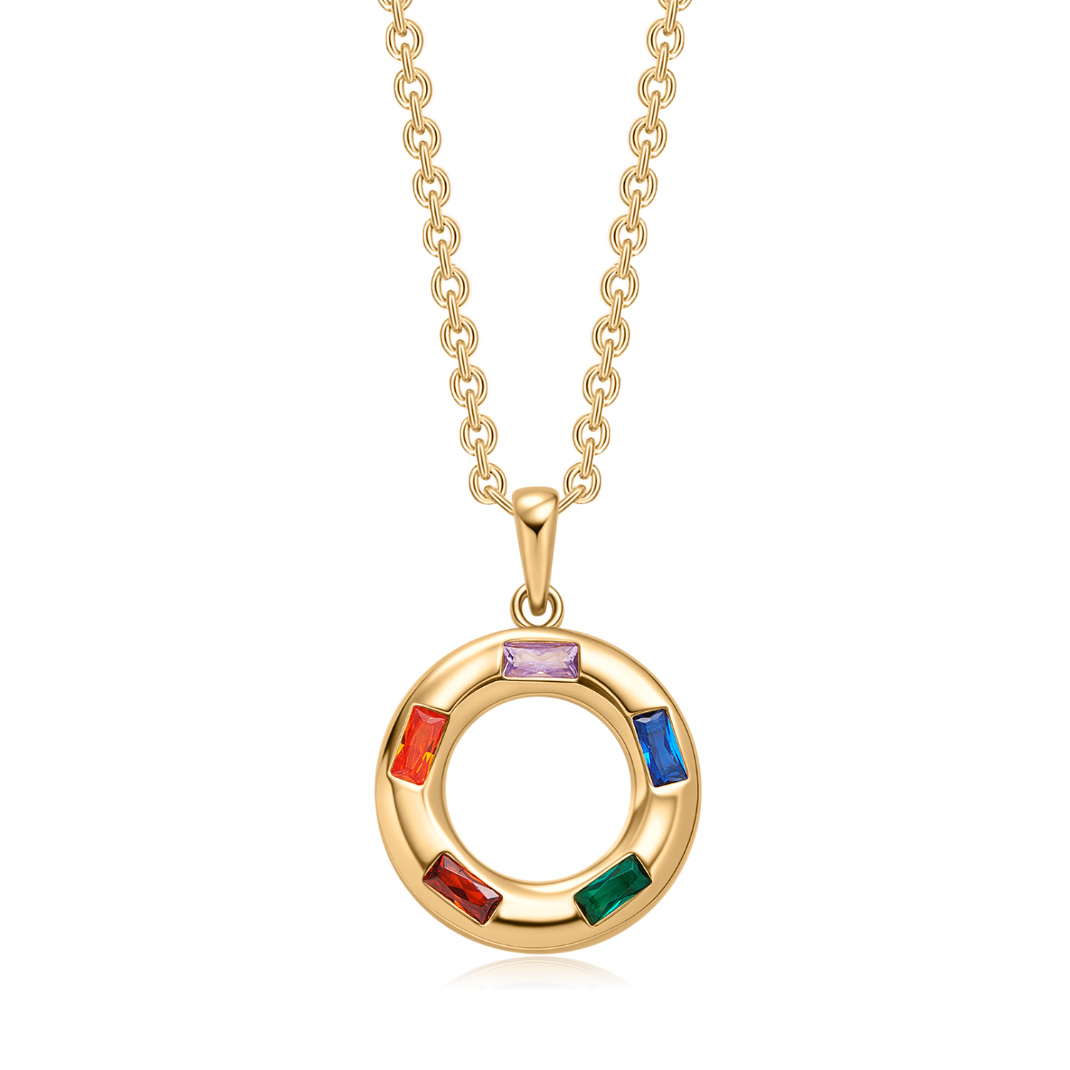 Sølvforgyldt halskæde F16249311