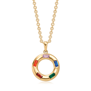 Sølvforgyldt halskæde F16249311