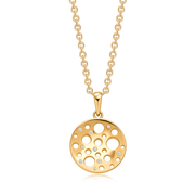 Sølvforgyldt halskæde F16249313