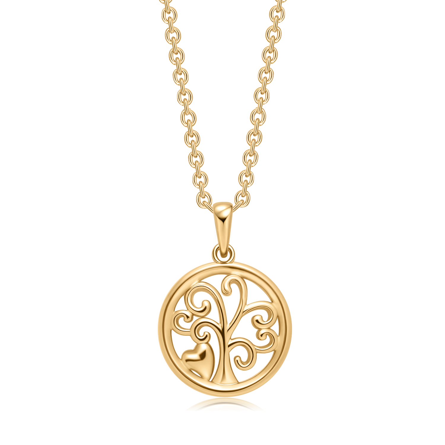 Sølvforgyldt halskæde F16249314