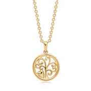 Sølvforgyldt halskæde F16249314