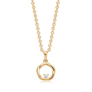 Sølvforgyldt halskæde F16249315