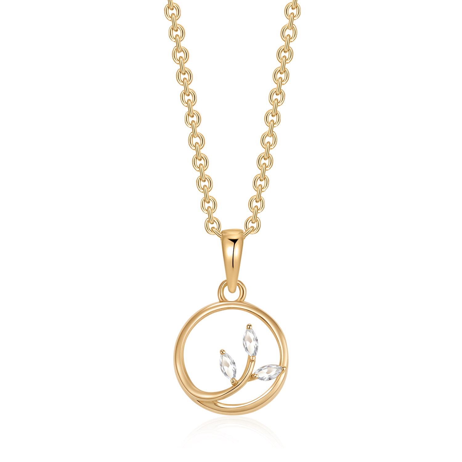 Sølvforgyldt halskæde F16249316