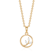 Sølvforgyldt halskæde F16249316