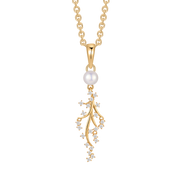 Sølvforgyldt halskæde F16249321