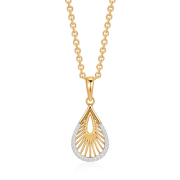 Sølvforgyldt halskæde F16249323