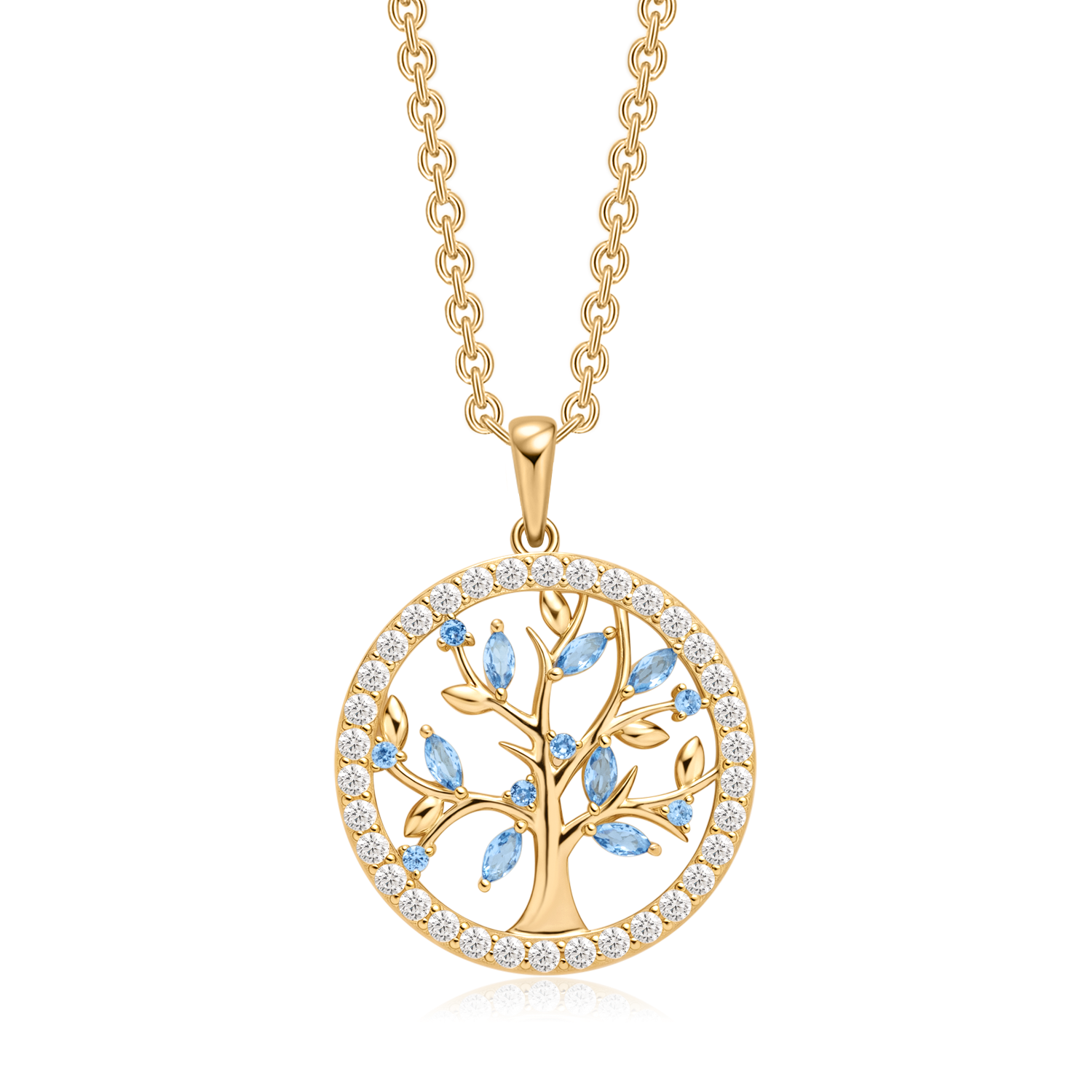 Sølvforgyldt halskæde F16249812