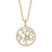 Sølvforgyldt halskæde F16249812