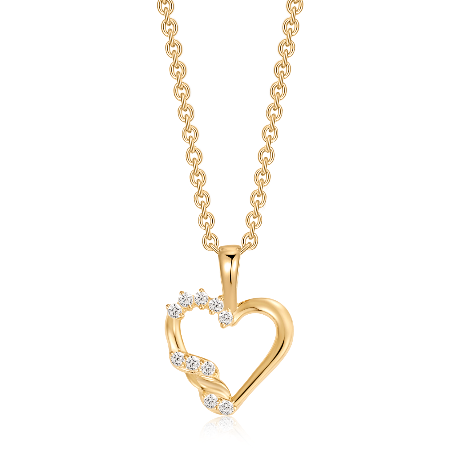 Sølvforgyldt halskæde F16249816