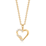 Sølvforgyldt halskæde F16249816