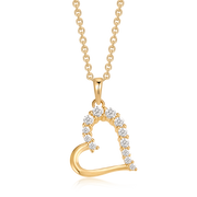 Sølvforgyldt halskæde F16249817