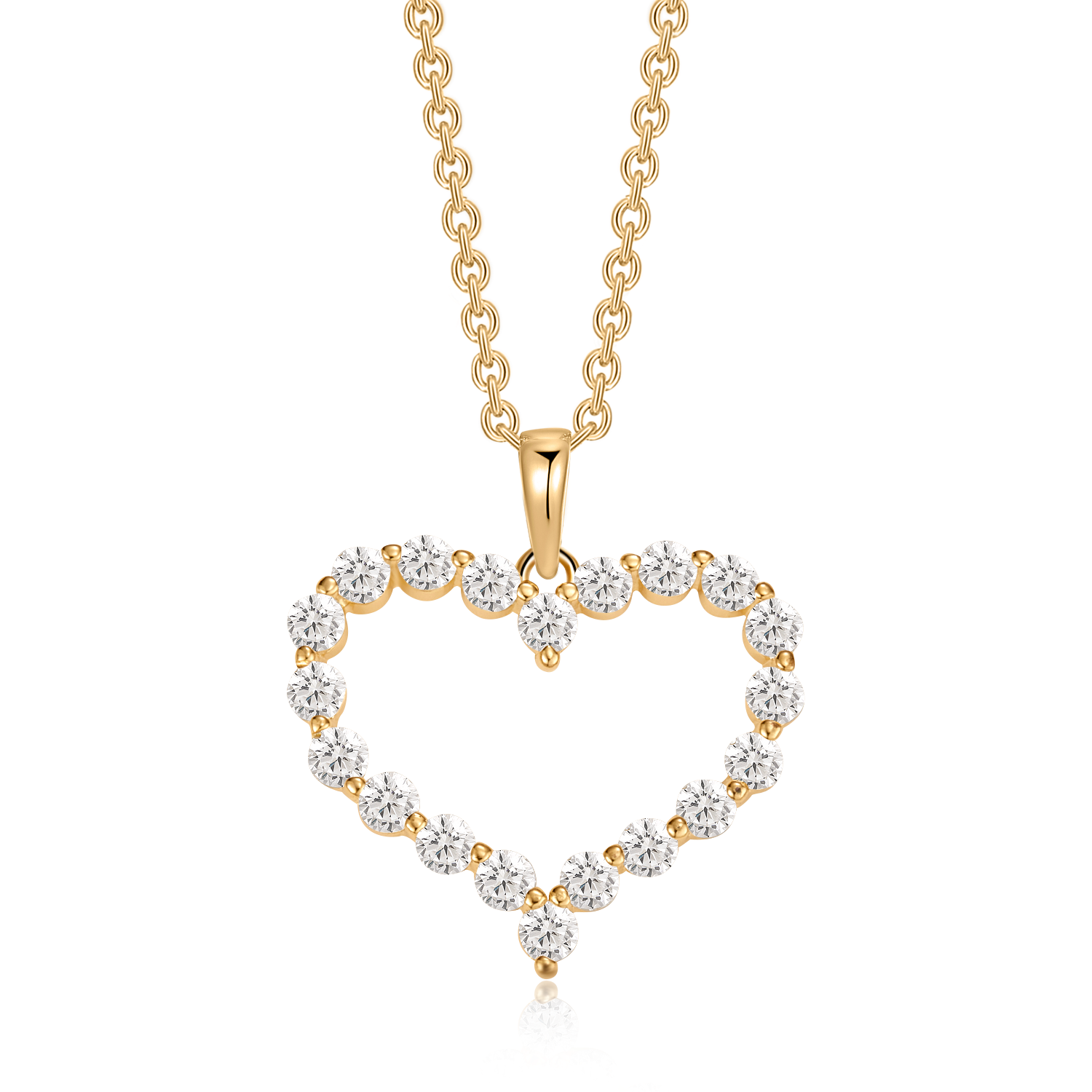 Sølvforgyldt halskæde F16249818