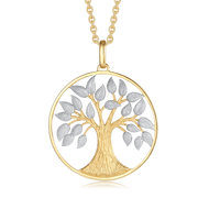 Sølvforgyldt halskæde F16255011