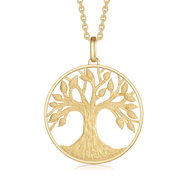 Sølvforgyldt halskæde F16255012