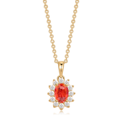 Sølvforgyldt halskæde F16262001