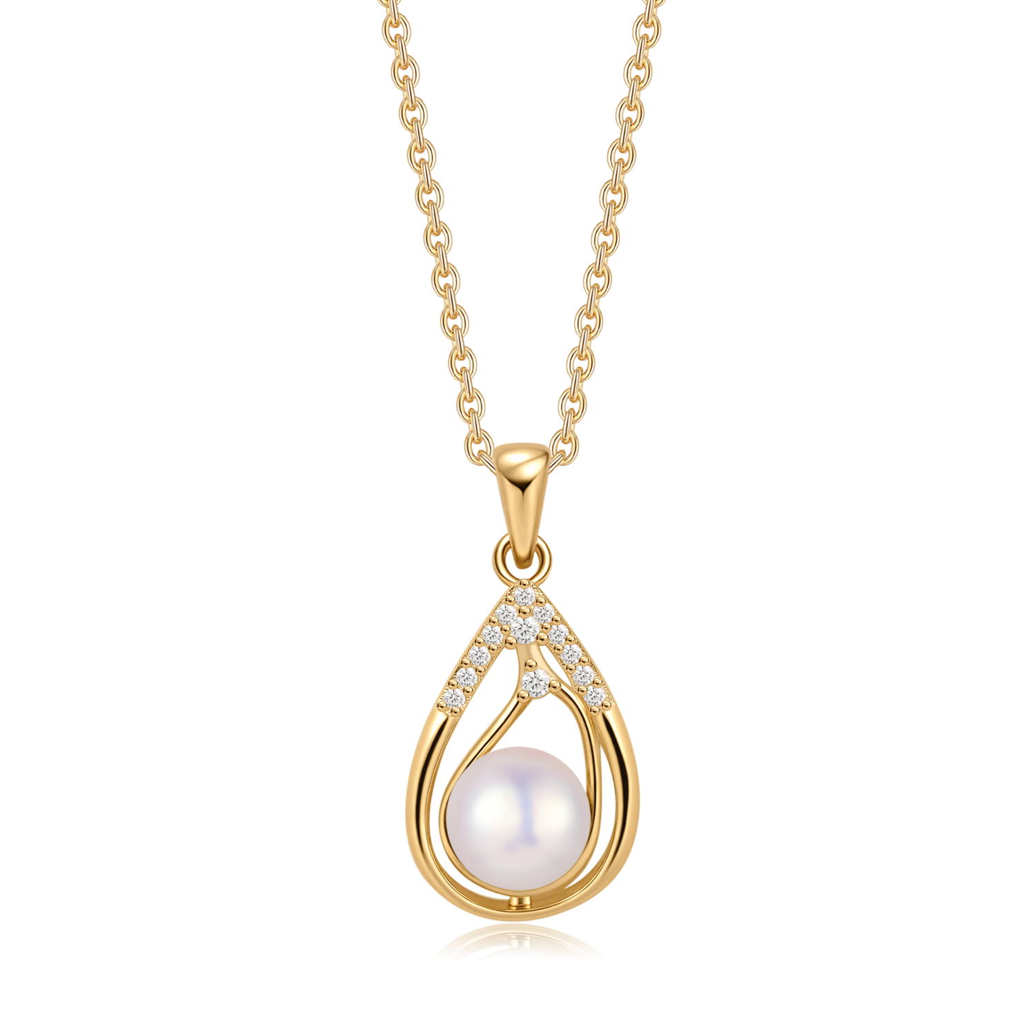 Sølvforgyldt halskæde F16262004