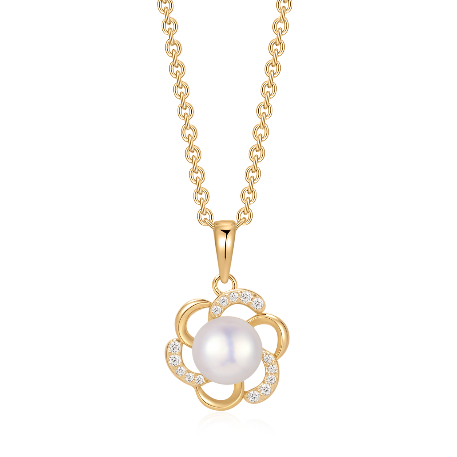 Sølvforgyldt halskæde F16262006