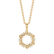 Sølvforgyldt halskæde F16262008