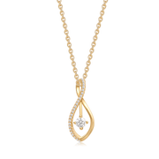 Sølvforgyldt halskæde F16262010