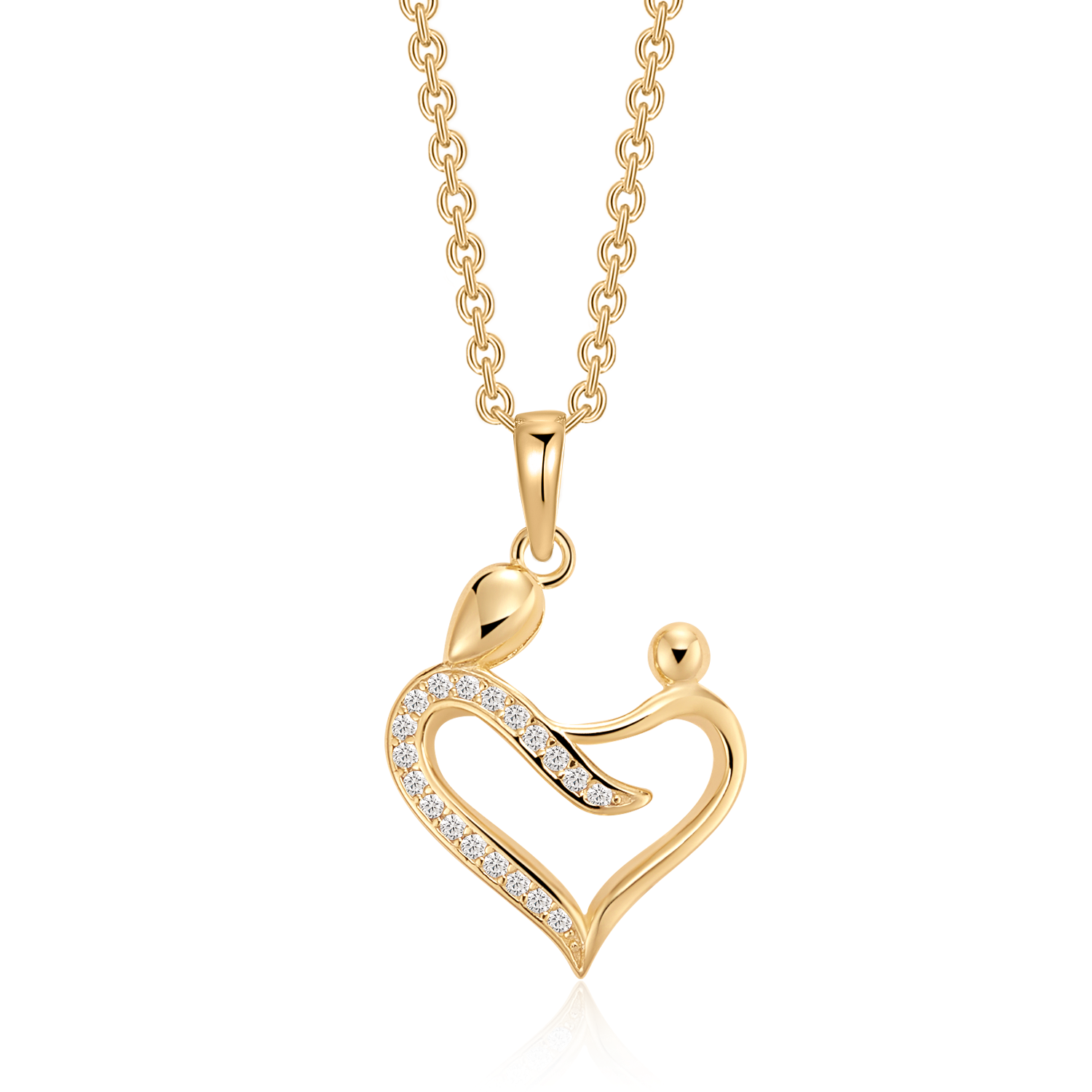 Sølvforgyldt halskæde F16262502