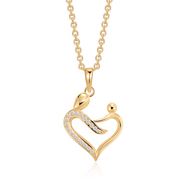 Sølvforgyldt halskæde F16262502