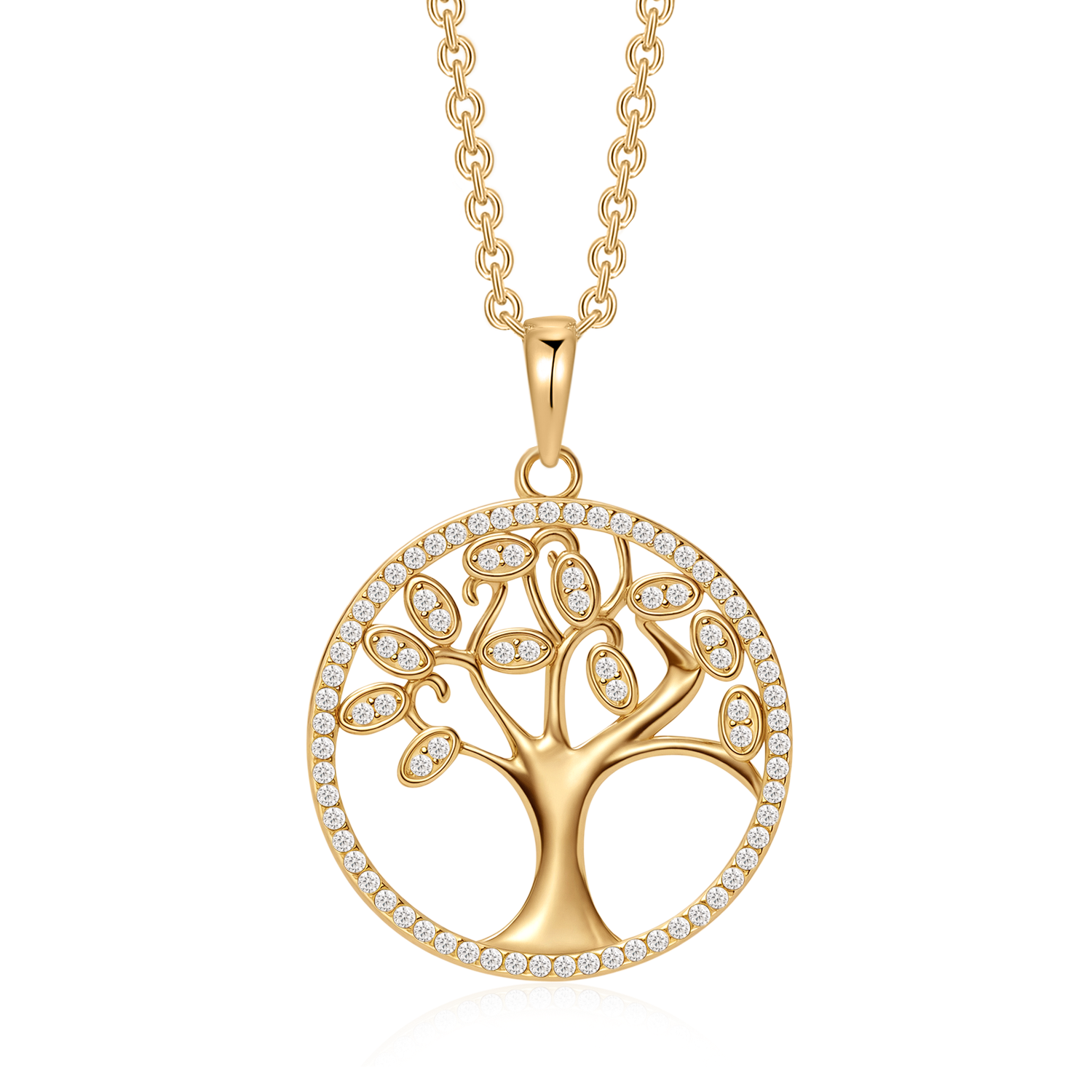 Sølvforgyldt halskæde F16262503