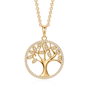 Sølvforgyldt halskæde F16262503